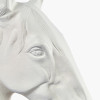 White Metal Horse Head Ornament