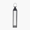 Black Stainless Steel and Glass Large Tall Lantern