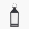 Black Stainless Steel and Glass Large Lantern