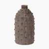 Kali Textured Dot Grey Stoneware Vase