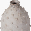 Kali Textured Dot Light Grey Stoneware Vase