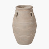 Grey Wash Fibrestone Decorative Vase with Handles