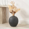 Black Fibrestone Decorative Vase