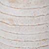 White Wash Fibrestone  Decorative Ribbed Vase