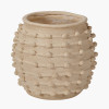 Cream Bobble Fibrestone  Decorative Planter Large