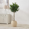 Cream Bobble Fibrestone  Decorative Planter Large