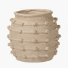 Cream Bobble Fibrestone  Decorative Planter