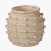 Cream Bobble Fibrestone  Decorative Planter