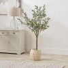 Cream Bobble Fibrestone  Decorative Planter