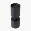 Matt Black Metal Pillar Candle Holder