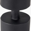 Matt Black Metal Pillar Candle Holder