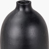 Black Metal Bullet Vase Tall