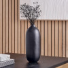 Black Metal Bullet Vase Tall