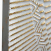 Antique White and Gold Textured Metal Wall Art