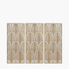 Gold Metal Rectangular Mirrored Wall Art