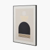 Art Deco Print with Gold Detail and Black Frame