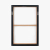 S/2 Black Squiggle Print Canvases with Black Frames