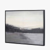 Monochrome Landscape Canvas with Black Frame