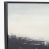 Monochrome Landscape Canvas with Black Frame