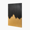 Black and Gold Abstract  Frameless Canvas