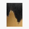 Black and Gold Abstract  Frameless Canvas