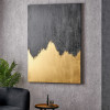 Black and Gold Abstract  Frameless Canvas