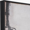 Monochrome Abstract Canvas with Black Frame