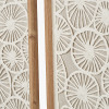 S/2 Cut Out Pattern Natural Paper Design Wall Art with Natural Frames