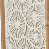 S/2 Cut Out Pattern Natural Paper Design Wall Art with Natural Frames