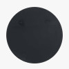 Black Metal Slim Frame Round Wall Mirror Small