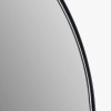 Black Metal Slim Frame Arch Floor Mirror