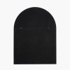 Black Metal Slim Frame Tall Arch Wall Mirror