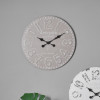 Dove Grey Wood Round Wall Clock