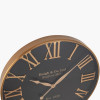 Antique Gold and Black Metal Wall Clock