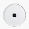 White Marble Effect Wood Veneer Round Wall Clock