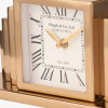 Gold Metal Art Deco Table Clock