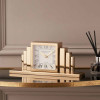 Gold Metal Art Deco Table Clock