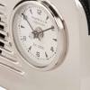 Silver Metal Retro Radio Style Table Clock