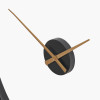 Black and Gold 2 Piece Open Wall Clock