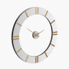 Mirror and Gold 2 Piece Open Wall Clock