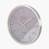 Silver Metal Printed Face Wall Clock