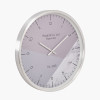 Silver Metal Printed Face Wall Clock