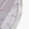 Silver Metal Printed Face Wall Clock