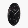 Black and Silver Dome Glass Wall Clock