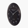 Black and Silver Dome Glass Wall Clock