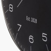 Black and Silver Dome Glass Wall Clock