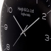 Black and Silver Dome Glass Wall Clock