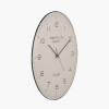 Cream and Black Dome Glass Wall Clock