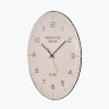 Cream and Black Dome Glass Wall Clock