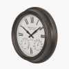 Antique Bronze Effect Indoor Outdoor Wall Clock